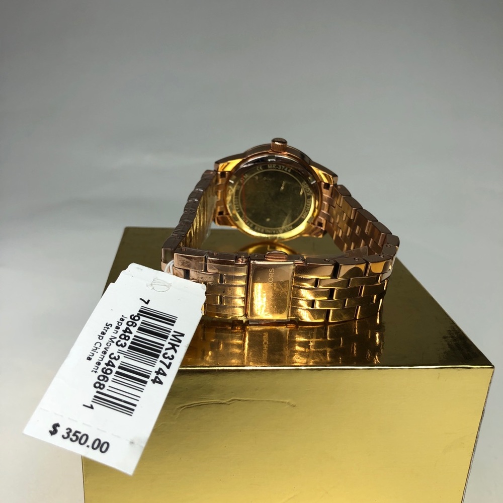 Michael Kors Ritz Rose Three-Hand Rose Gold-Tone - Picture 7 of 14